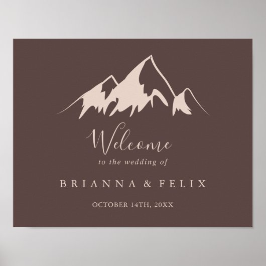 Affiche de bienvenue d'Mariage campagnard Clear Mo (Devant)