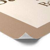 Affiche de bienvenue d'ours en peluche neutres Pam (Coin)