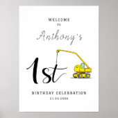 Affiche de bienvenue du 1er anniversaire du véhicu (Devant)