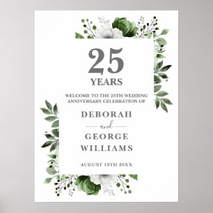 Affiche de bienvenue du 25e anniversaire du Mariag