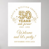 Affiche de bienvenue du 50e anniversaire de Foreve (Devant)