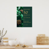 Affiche de bienvenue du 50e anniversaire de la flo (Cuisine)