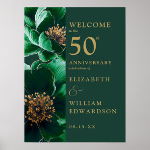 Affiche de bienvenue du 50e anniversaire de la flo