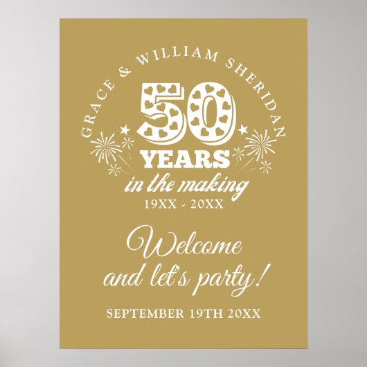 Affiche de bienvenue du 50e anniversaire de Making (Devant)