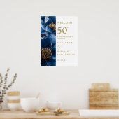 Affiche de bienvenue du 50e anniversaire du Blue E (Cuisine)