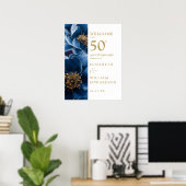 Affiche de bienvenue du 50e anniversaire du Blue E (Bureau à domicile)