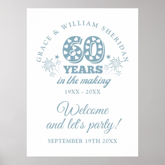Affiche de bienvenue du 60e anniversaire (Devant)