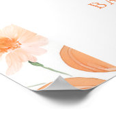 Affiche de bienvenue du Baby shower d'automne du C (Coin)