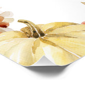 Affiche de bienvenue du Baby shower d'automne du p (Coin)