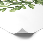 Affiche de bienvenue du Baby shower de cadre À feu (Coin)