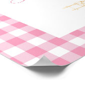 affiche de bienvenue du baby shower de poulet pous (Coin)