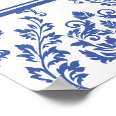 Affiche de bienvenue du Baby shower de ruban chic  (Coin)