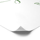 Affiche de bienvenue du Baby shower Preppy Golf Bo (Coin)