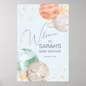 Affiche de bienvenue du Baby shower spatial (Devant)
