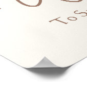 Affiche de bienvenue du Baby shower vintage Teddy  (Coin)