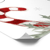 Affiche de bienvenue du Baby shower Winter Père No (Coin)