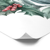 Affiche de bienvenue du baptême d'hiver (Coin)