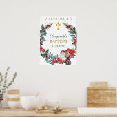 Affiche de bienvenue du baptême d'hiver (Cuisine)