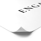 Affiche de bienvenue du Black And White Engagement (Coin)