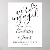 Affiche de bienvenue du Black And White Engagement (Devant)