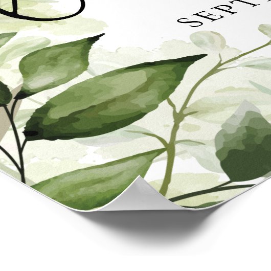 Affiche de bienvenue du déjeuner de la nuptiale fl (Coin)