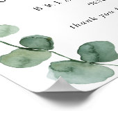 Affiche de bienvenue du dîner de répétition horizo (Coin)