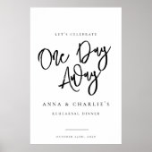 Affiche de bienvenue du dîner de répétition "Un jo (Devant)