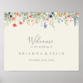 Affiche de bienvenue du Mariage de Fleur sauvage d (Devant)