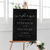 Affiche de bienvenue du Mariage de script de table