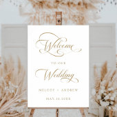 Affiche de bienvenue du Mariage de script Tourbill