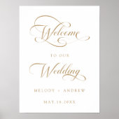 Affiche de bienvenue du Mariage de script Tourbill (Devant)