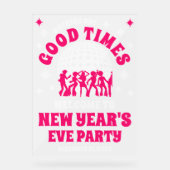 Affiche de bienvenue du Nouvel An Acrylique Froste (Recto)