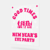 Affiche de bienvenue du Nouvel An Acrylique Froste (Angle)