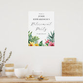 Affiche de bienvenue du Parti de retraite des fleu (Cuisine)