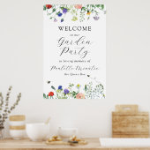 Affiche de bienvenue du service commémoratif fleur (Cuisine)