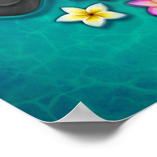 Affiche de bienvenue du Spa Floating Flowers (Coin)