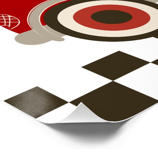 Affiche de bienvenue du thème de la voiture de cou (Coin)