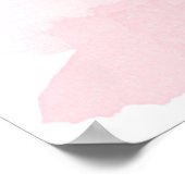 Affiche de bienvenue eau-forte rose et or (Coin)