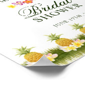 Affiche de bienvenue | Élégante Fête des mariées t (Coin)