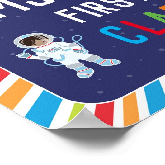 Affiche de bienvenue en classe dans l'espace extra (Coin)