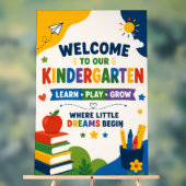Affiche de bienvenue en maternelle (Neutre)