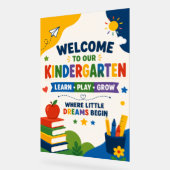 Affiche de bienvenue en maternelle (Angle)