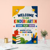 Affiche de bienvenue en maternelle (Mariage)