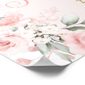 Affiche de bienvenue espagnole Baptême fille (Coin)