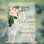 Affiche de bienvenue Fête des mariées acrylique |  (Neutre)