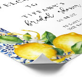 Affiche de bienvenue Fête des mariées aux citrons  (Coin)