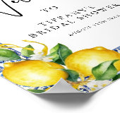 Affiche de bienvenue Fête des mariées aux citrons  (Coin)