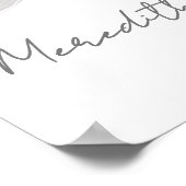 Affiche de bienvenue Fête des mariées Bow (Coin)