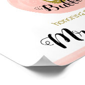 Affiche de bienvenue Fête des mariées Brunch et Bu (Coin)