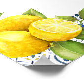 Affiche de bienvenue Fête des mariées citron et ca (Coin)